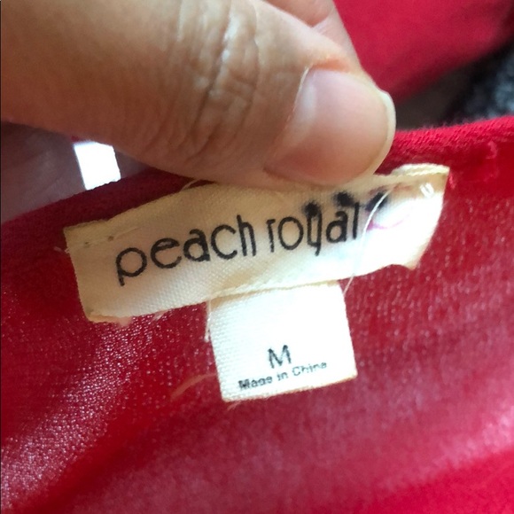 EUC Peach Royal boho crop top - Picture 6 of 7